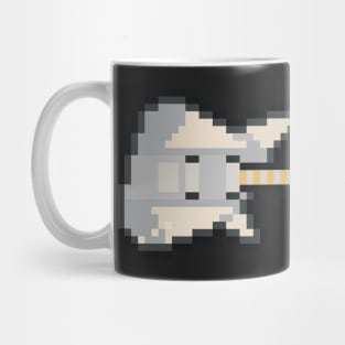 Pixel Silver Reverend Guitar Mug